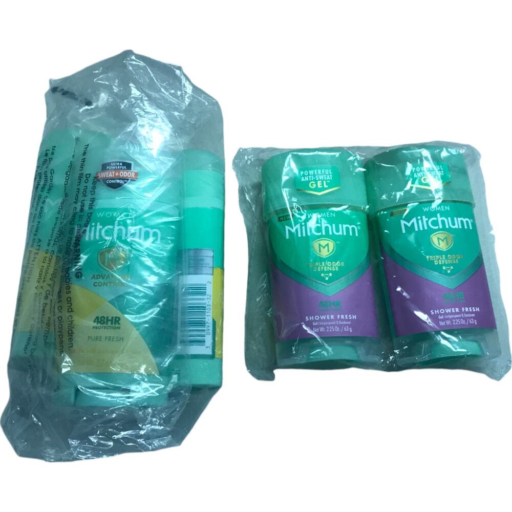 Mitchum Womens 2pc Shower Fresh 3 Pcs Pure Fresh Antiperspirant Gel Deodorant